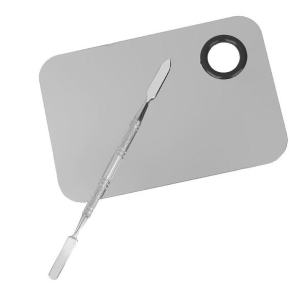 

eyebrow tools & stencils stainless steel makeup mixing blending spatula