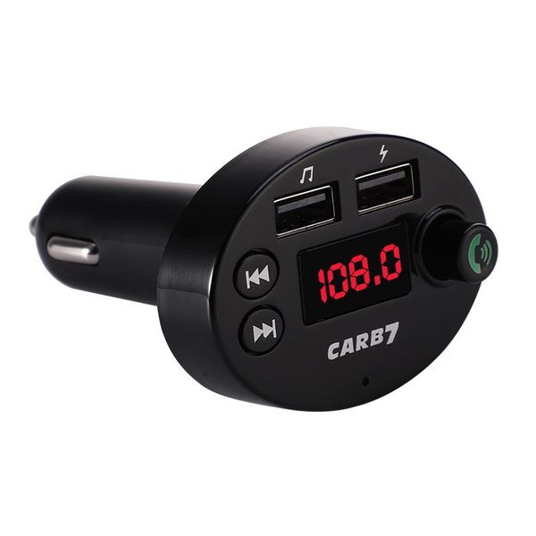 

b7 car mp3 bluetooth player handscall car cigarette lighter dual usb adapter mp3 for audio led display fm transmitter