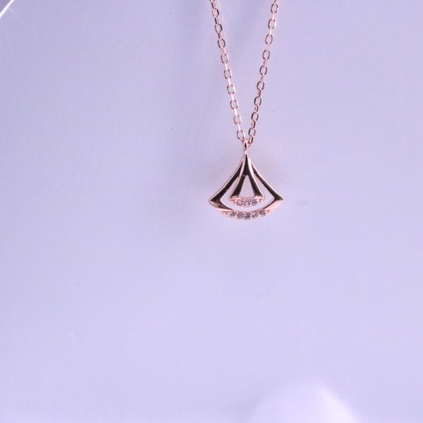 

triangle diamond necklace, Silver