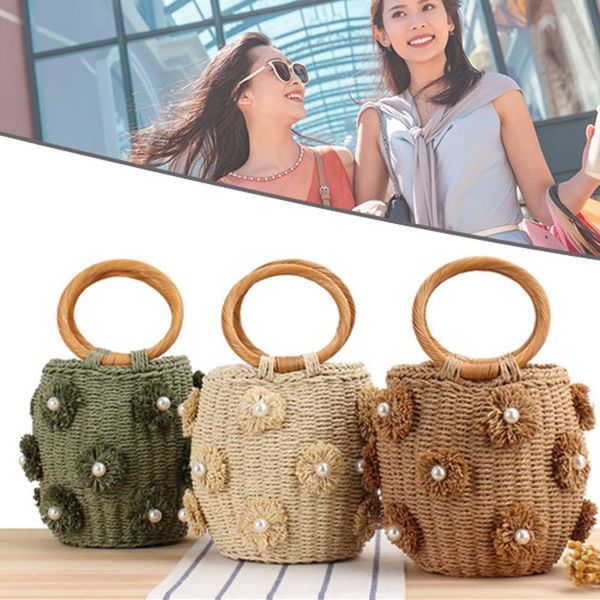 

storage bags woven straw crossbody cute shoulder bag summer beach envelope for women girls home organization