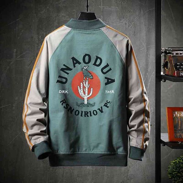 

2021 spring and autumn men's coat new casual loose student jacket, Black;brown