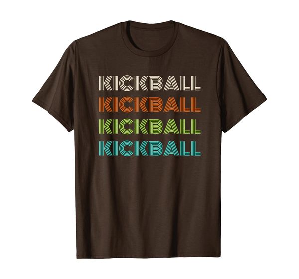 

classic 1970's kickball t-shirt, White;black