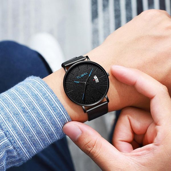 

wristwatches luxury quartz watch men stainless steel dial casual bracelet relogio masculino male clock wristwatch reloj hombre, Slivery;brown
