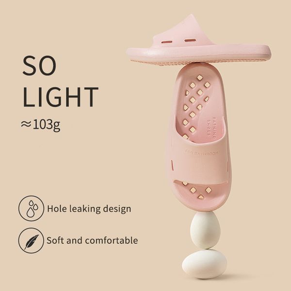 

2021 new hole leaking bathroom home slippers sandals men eva indoor women shoes bath shower slipper anti-slip summer slides 4y4k, Black