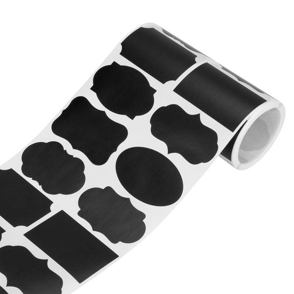 

gift wrap erasable pvc blackboard blank stickers self-adhestive tag mark labels for kitchen jars label decor chalkboard