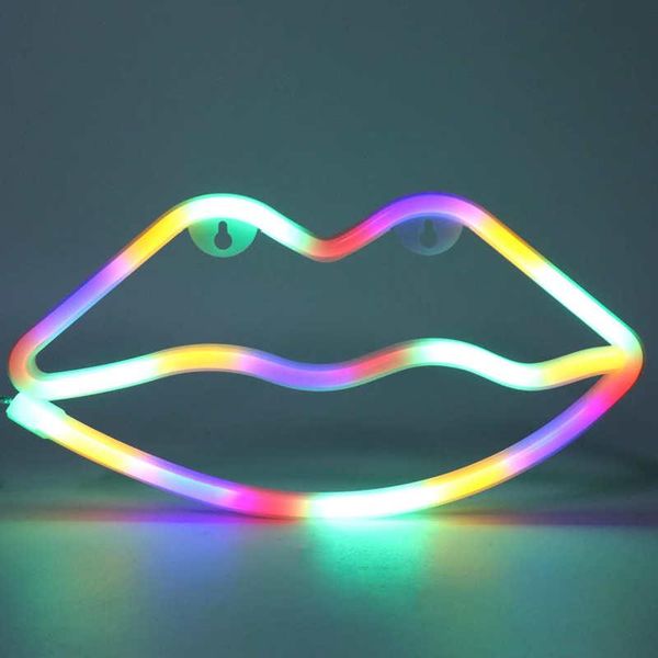 

night lights led neon sign lamp lip shaped wall decorative light for proposal wedding home birthday party
