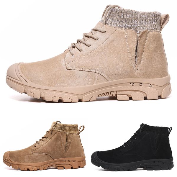 

2020 beige cotton large size type5 winter triple black grey man boy men boots mens sneakers boot trainers outdoor walking shoes
