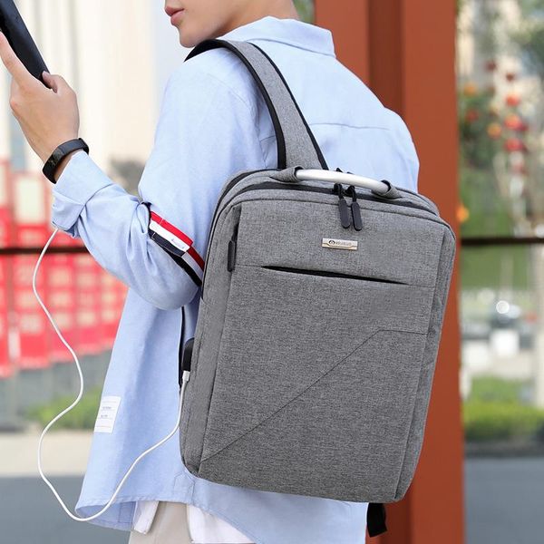 

backpack 2021 fashion men's lapleisure anti theft large capacity youth schoolbag