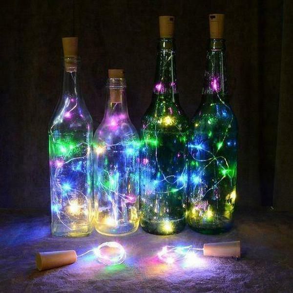 

2m 20 led mini bottle ser lamp string fairy light colorful light bar decor