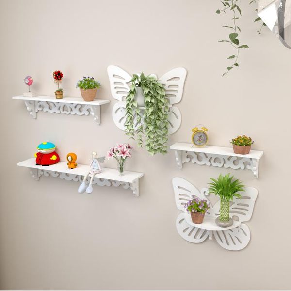 

punch-butterfly flower stand organizer home hanging wall shelves shelf rack display storage rack ornament holder hanger