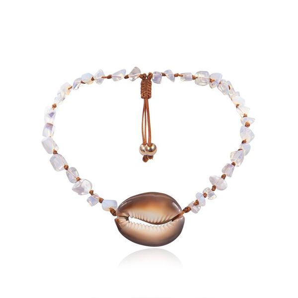 

pendant necklaces 2021 bohemian cowrie conch shell necklace for women fashion ocean sea beach boho jewelry female, Silver
