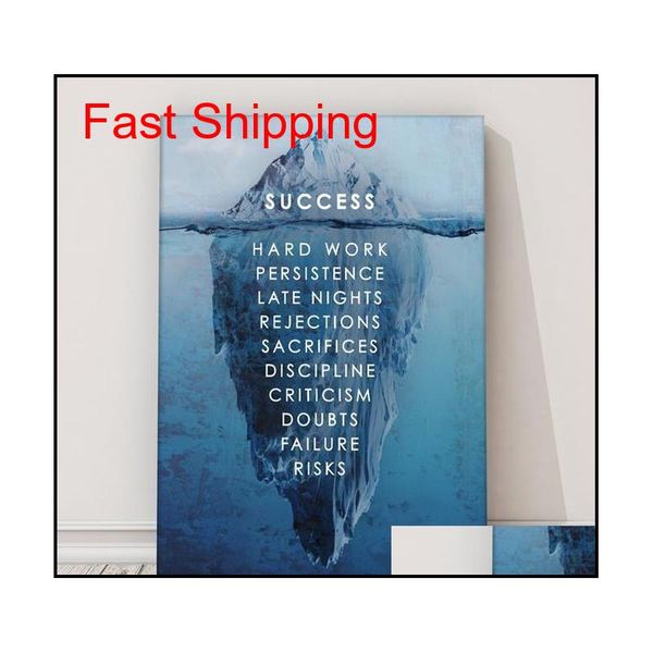 

unframed/alec monopoly "success iceberg",hd canvas print home decor wall art painting,off qylfcz bdenet