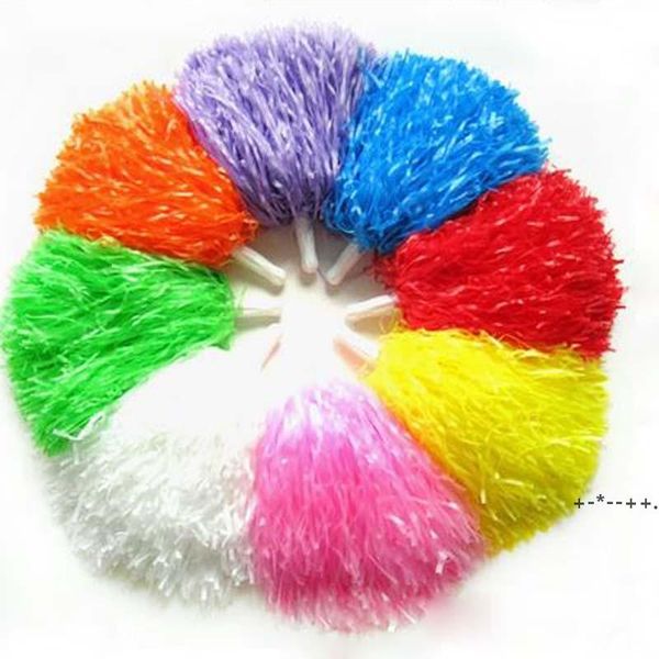 POM POMS Horleading Cheer Horleading Saceates Square Dance Props Цвет может выбрать Цветочный танец Черлидинг команда Handbal Rra12629