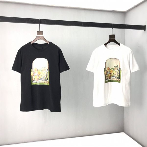

2021 fashion mens t shirt summer t shirt mens stylist t shirt hip hop men women black short sleeve tees us size xs, White;black
