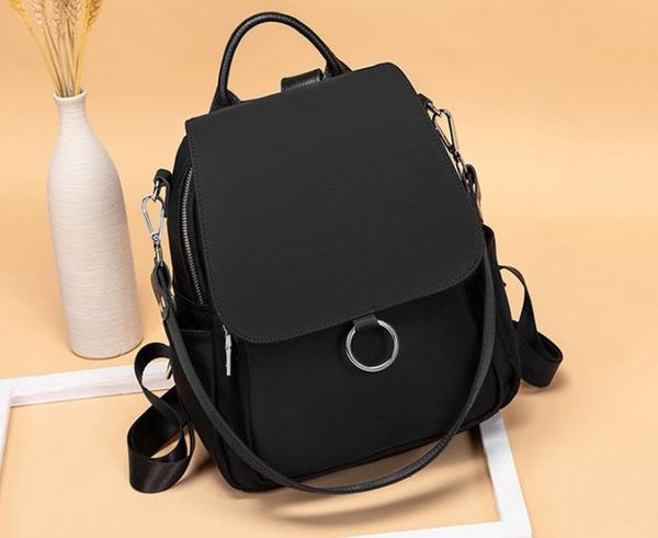 

2021 new multifunctional ladies one-shoulder messenger handbag waterproof oxford cloth backpack outdoor travel school bag
