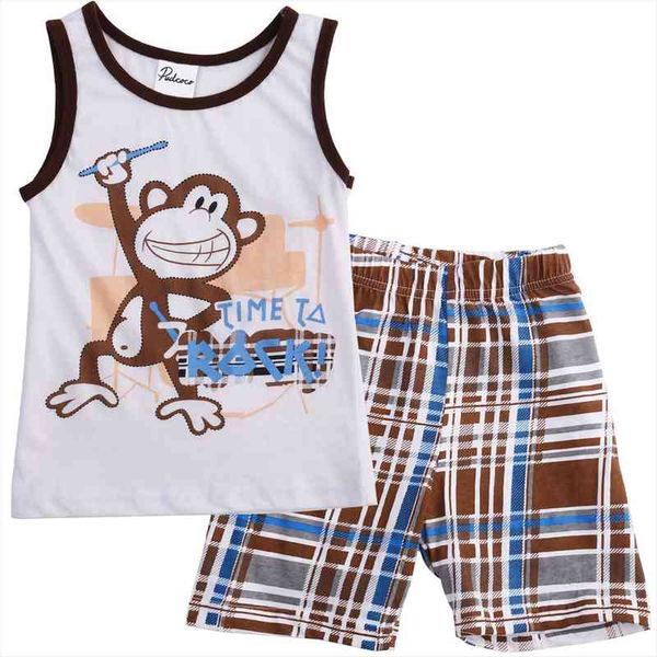 

toddler baby kids boys summer clothes t shirt pants outfits set size 1 2 3 4 5 6 years, White