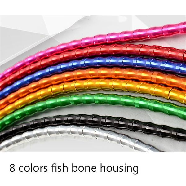 

bike brakes 1 meter fish bone bicycle brake cable housing shift for mtb road 8 colors aluminum alloy super smooth