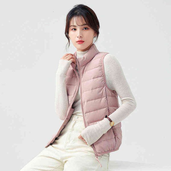 

2021 seaml down vest women's short liner fashion lightweight et, Black