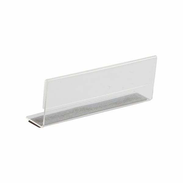 

clear t shape sign holder acrylic pricing display for metal shelf