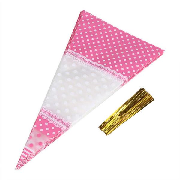 

50 piece cute popcorn bags treat bags for candies bakery for cookies dessert