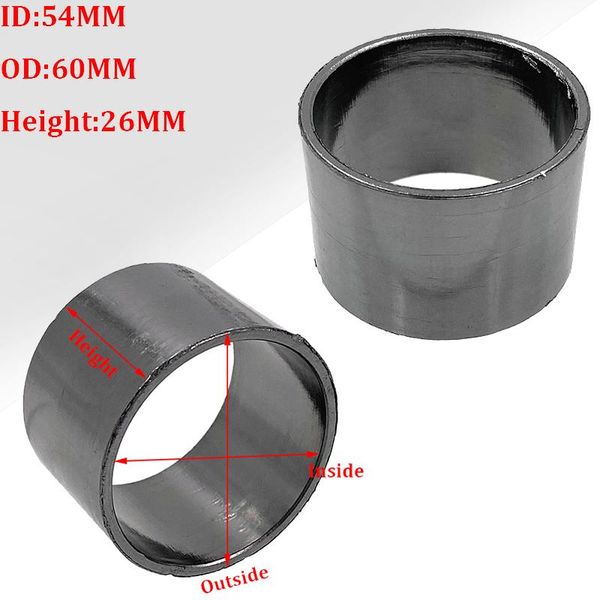 

exhaust pipe seal anti-leak gasket joining muffler and downpipes for dirt bike motorcycle motocross spare parts od 60mm x id 54mm