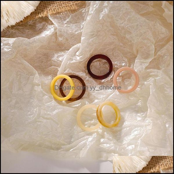 

cluster jewelrycluster rings japanese korean style girl creative acrylic simple fresh candy color index finger for women fashion jewelry aes, Golden;silver