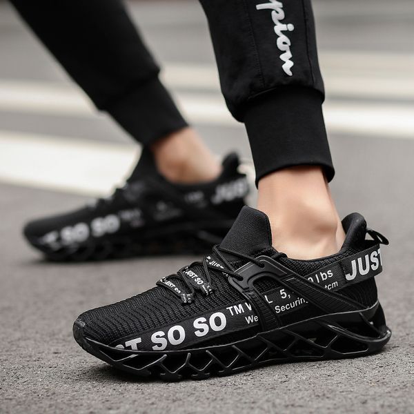 

blade running shoes for men breathable sports shoes black warrior antiskid damping outdoor jogging athletics sneakers zapatills