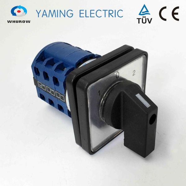 

smart home control changeover switch 3 postion 690v 25a poles rotary cam manual silver contact ymw26-25/3