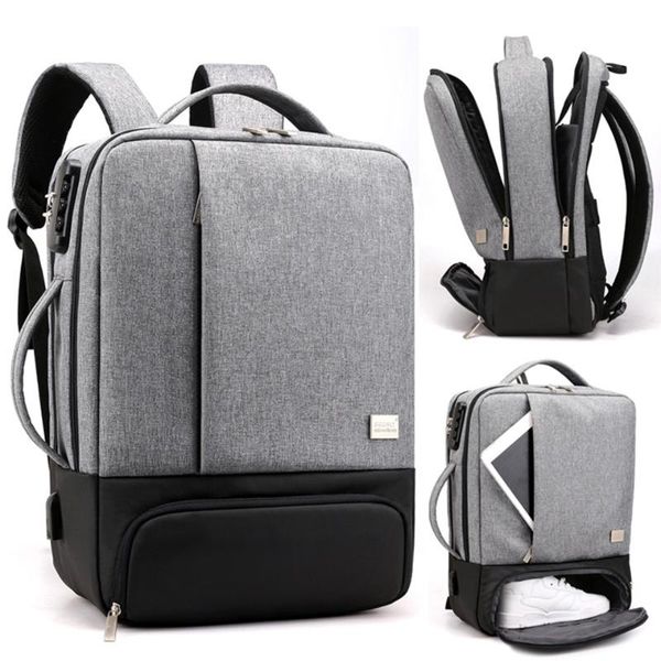 

backpack 17 inch 15.6'' anti theft male notebook trip back pack lapbackpacks office women travel bagpack mens school bag