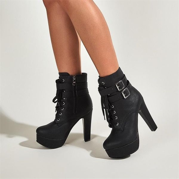 

boots super high heeled 40-43 women's in winter 2021, Black