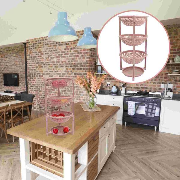 

hooks & rails 1 pc multi-layers kitchen storage rack vegetable basket