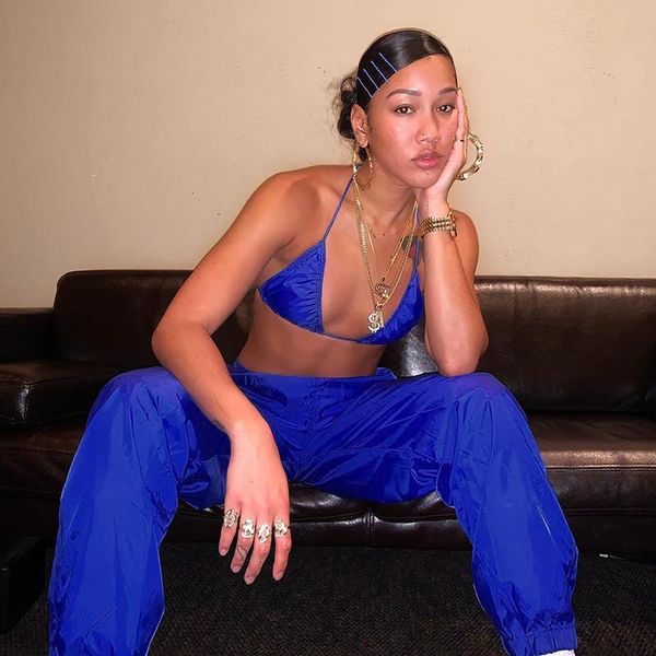 

women's pants & capris women fashion elastic high waist fluorescence neon green cargo 2021 summer street workout full length trousers, Black;white