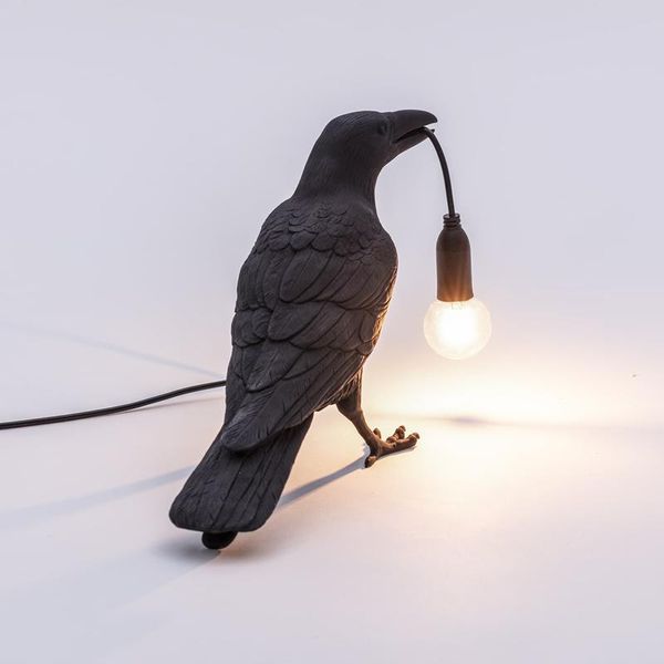

wall lamp seletti black white bird for staircase bedroom bedside lighting fixtures light standing sconce