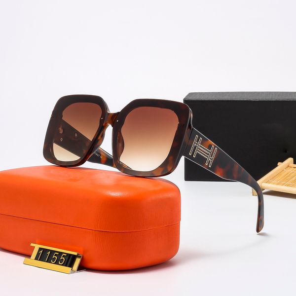 

2021 designer sunglasses luxury fashion men and women design sunglass metal frame simple generous style uv400 protective glasses with case, White;black