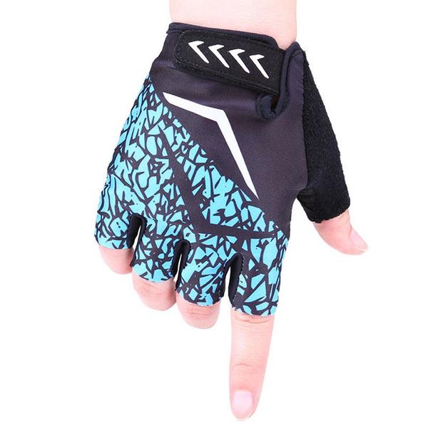 

cycling gloves outdoor sport half finger non-slip breathable sunscreen mittens fitness training mitts hrt4, Black