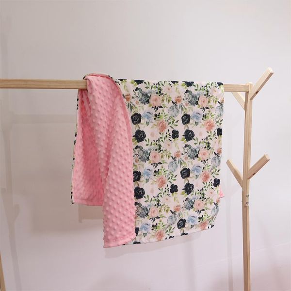 

size70*110cm flower pattern pure cotton muslin swaddles blanket wrap burpy towel scraf bibs baby carpet newborn diaper pielucha