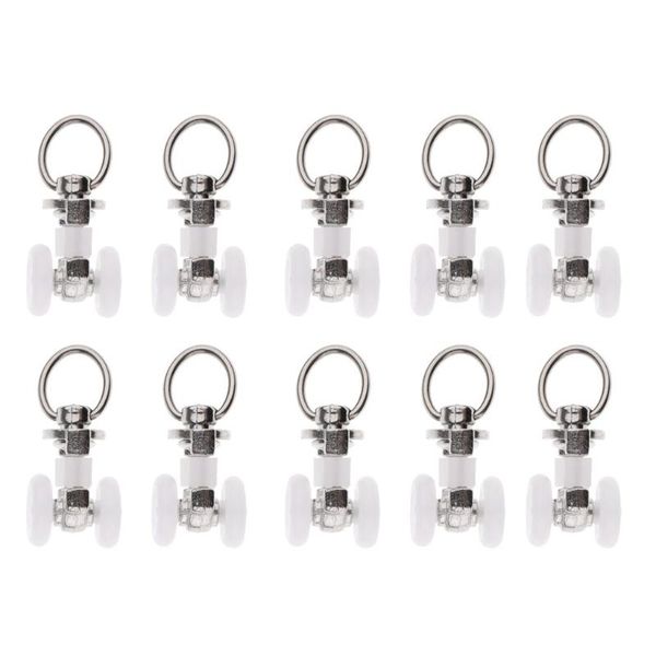 

other home decor 10 piece alloy curtain track glider rail slide wheels roller bracket clips hanger holder accessories set