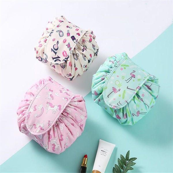 

storage bags large-capacity organizer travel artifact ins wind small fresh lazy portable bag creative colorful rope makeup jewerly
