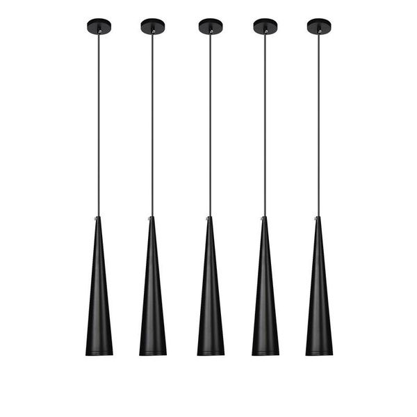 Lâmpadas pendentes de luzes LEDs reduzidas teto de espuma 7W 12W AC85-265V Cone de tubo suspenso Lâmpada de cozinha de cozinha Bas