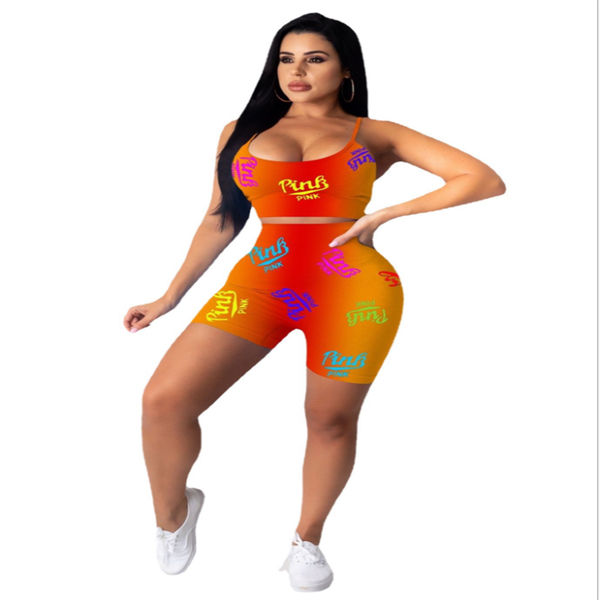 

women's tracksuits young party lady fashion o neck backless bro and short tight club, Gray