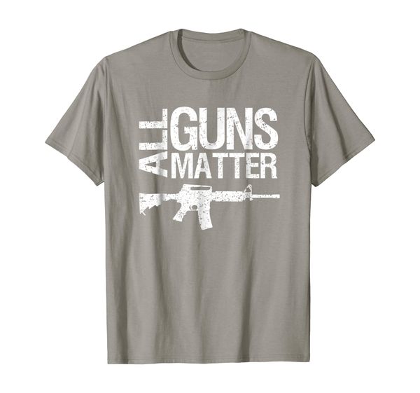 

all guns matter t shirt, White;black