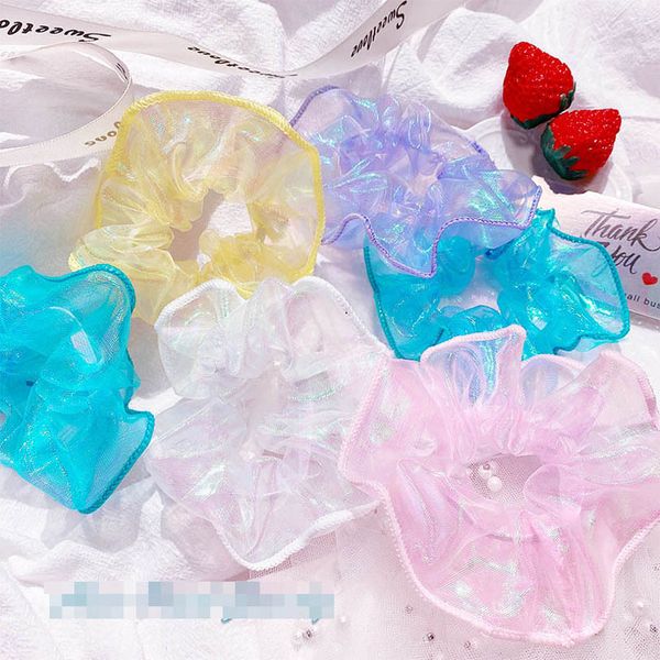 

girls hair accessories tie kids hairbands bands things teenage childrens mesh ring headpiece rope head band scrunchies fashion b6990, Slivery;white