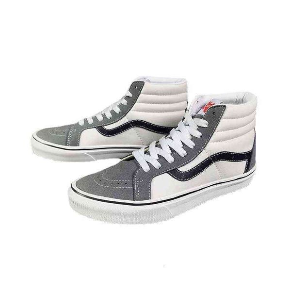 

fangqi wansi anaheim grey sk8-hi high canvas shoes men's and women's casual breathable student autumn winter