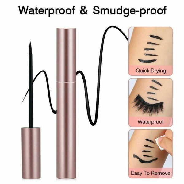 

false eyelashes 10 pairs/box waterproof magnetic eyelash kit with 2 1 long tweezer eyeliner lashes size set mixed h8i4