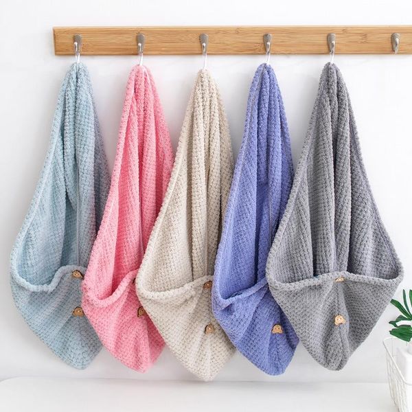 

towel women bathroom microfiber hair rapid drying quick dry magic turban
