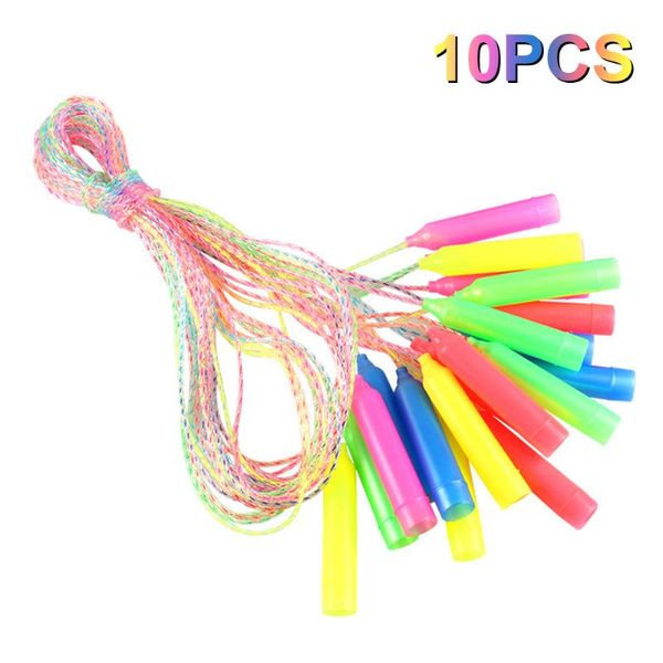

75.5" skipping rope pvc adjustable jumping rope for kids, 10pcs lightweight jump