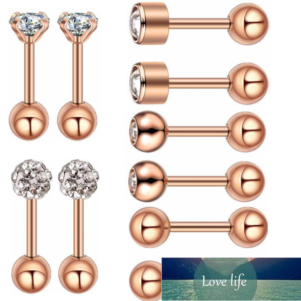 10 pçs / set 18g labret piercing stud lip anel set cristal labret anel jóias helix piercing tragus brinco cartilagem nariz piriding