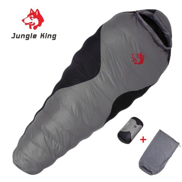 

sleeping bags jungle king bag 90% white duck down mummy camping cold winter hiking travel splicing