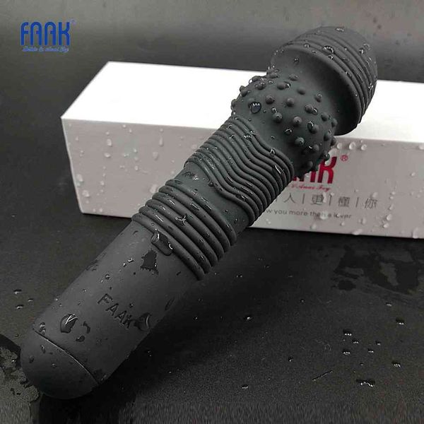 

for_orgasm toyfaak silicone magic av wand body massager female masturbator 7 speed powerful clit vibrators for women man products q0508