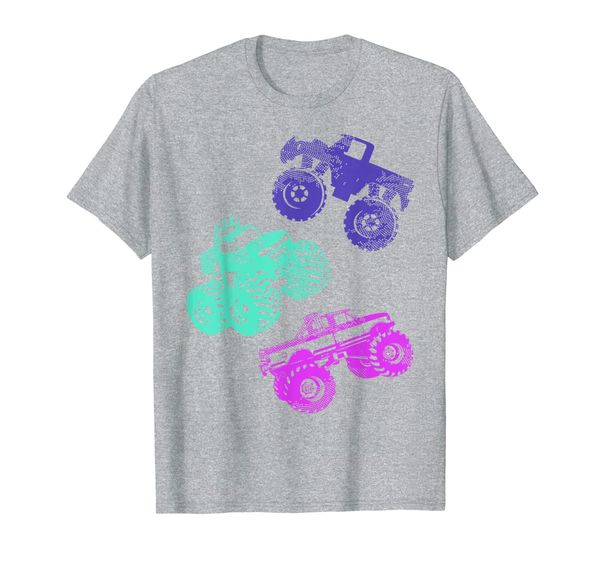 

girls like monster trucks too tshirt women monster truck tee, White;black